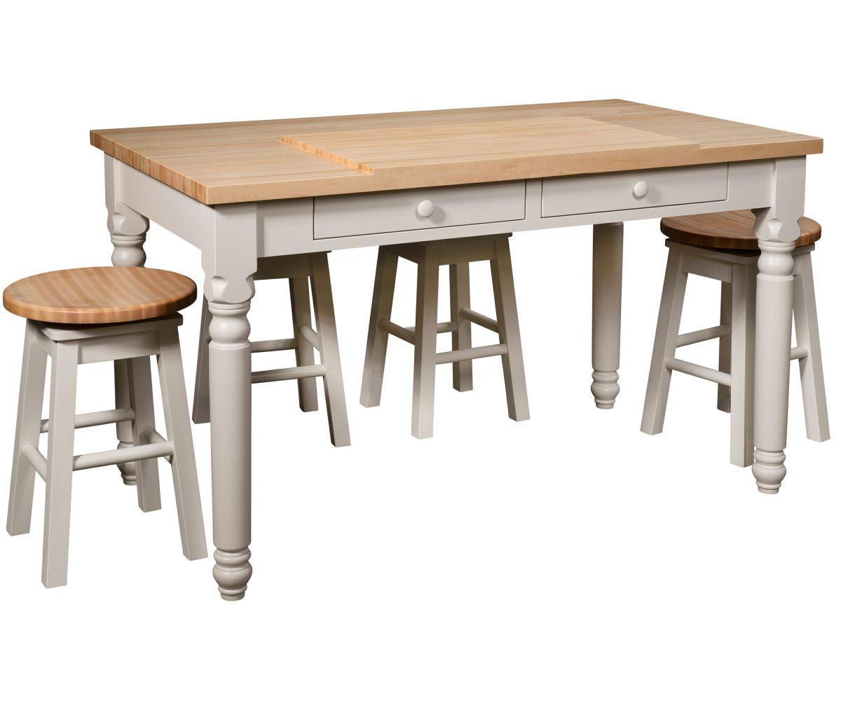 Farmhouse Kitchen Island - Shore Casual Furniture