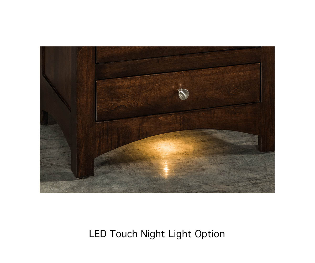 Atlantic 3 Drawer Nightstand - Image 4