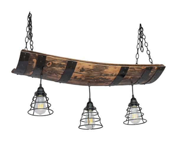 Weathered Barrel Chandelier