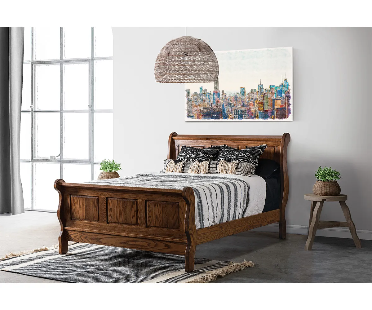 Classic Raised Panel Sleigh Bedroom Collection - Image 2