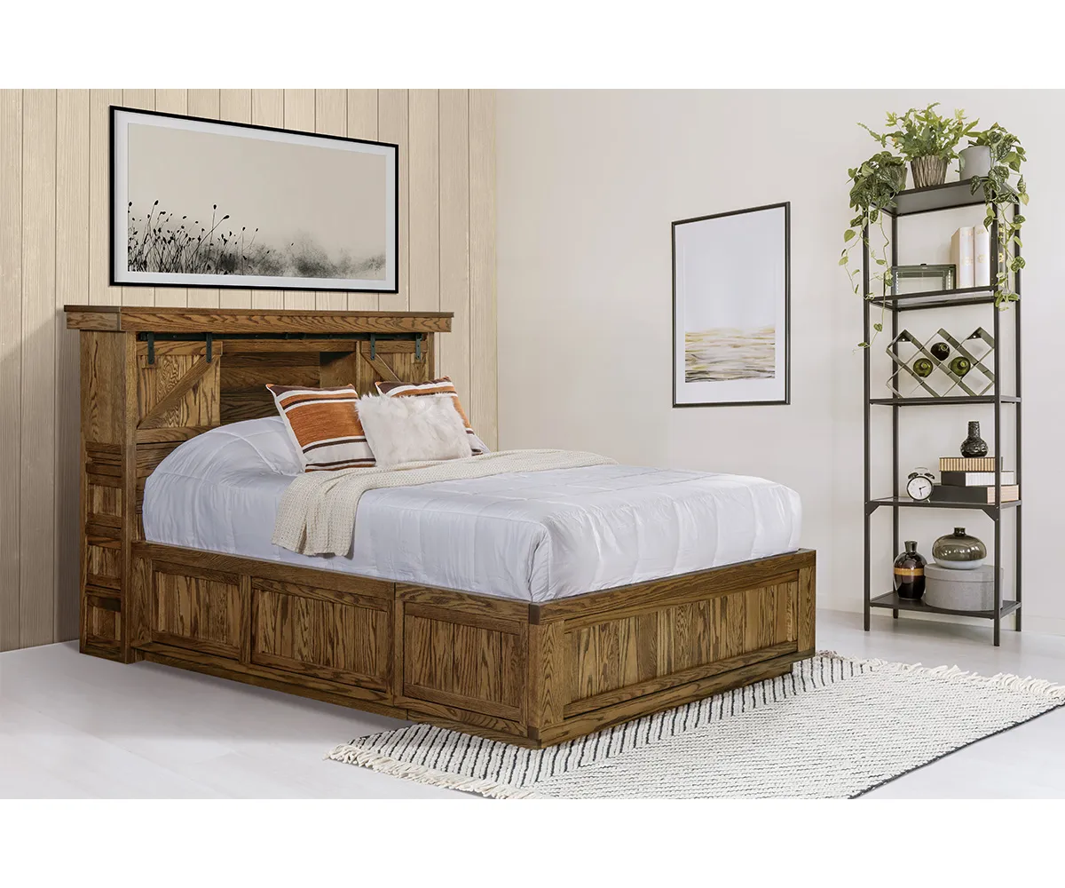 Bookcase Headboard Bed Collection - Image 2