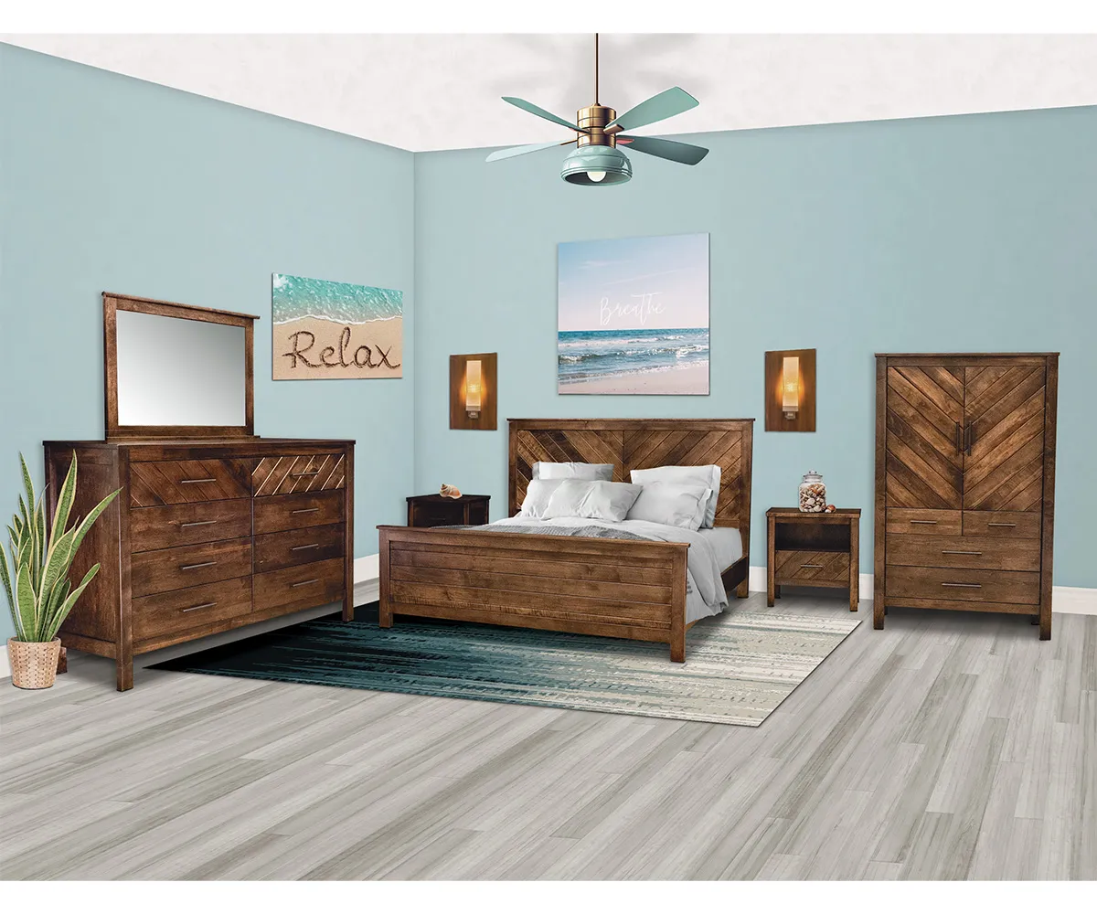 Hampton Bay 2 Drawer Nightstand - Image 5