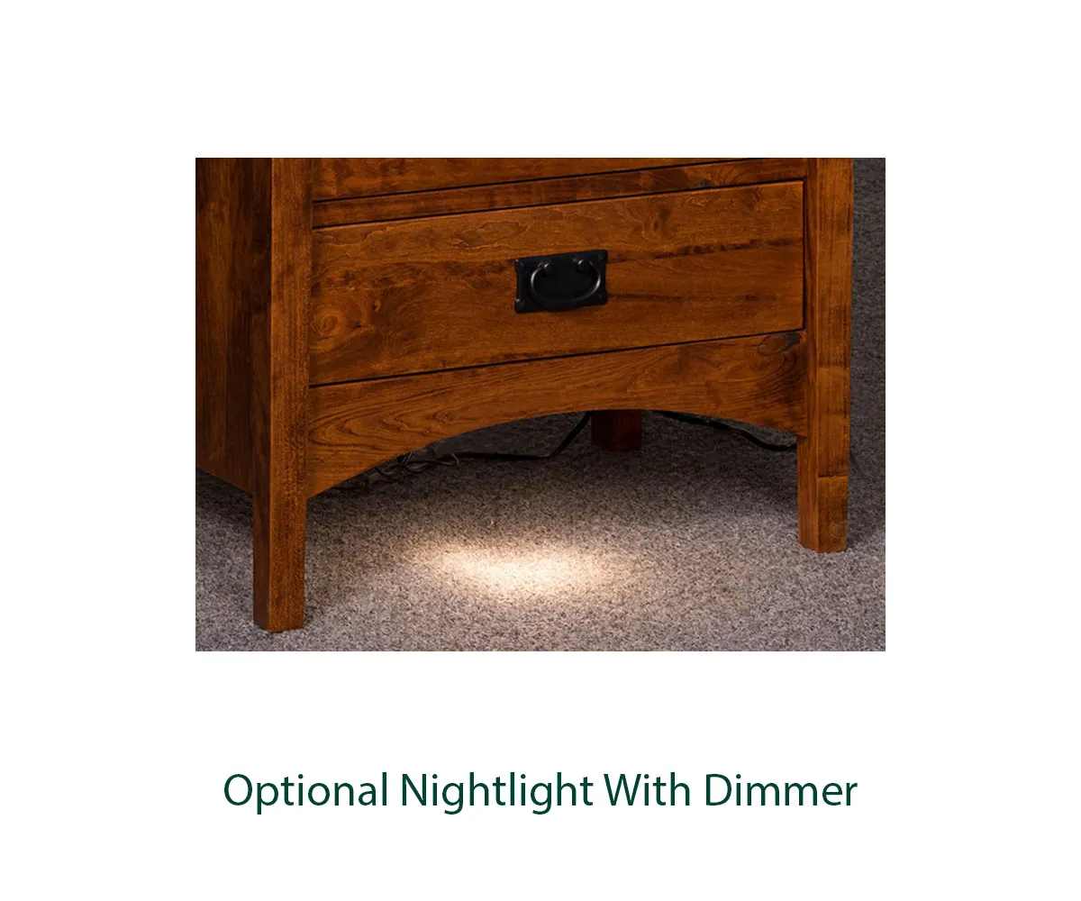 Phoenix 3 Drawer Nightstand - Image 3