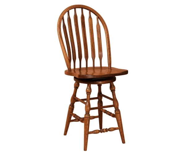 Bent Paddle Swivel Bar Stool