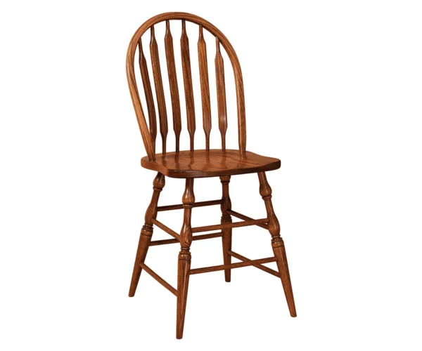 Bent Paddle Stationary Bar Stool