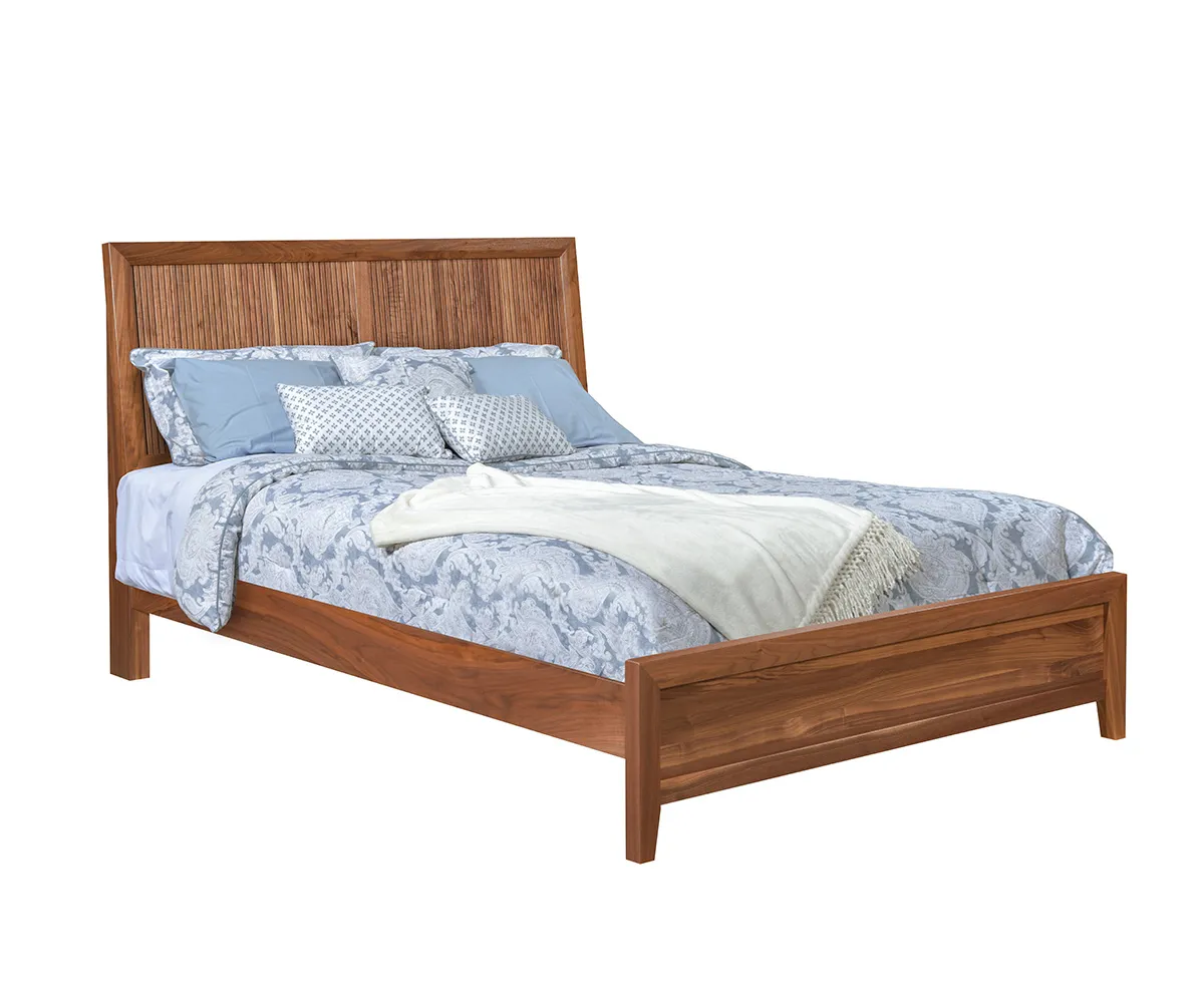 Adair Bed with Tambour Grooves