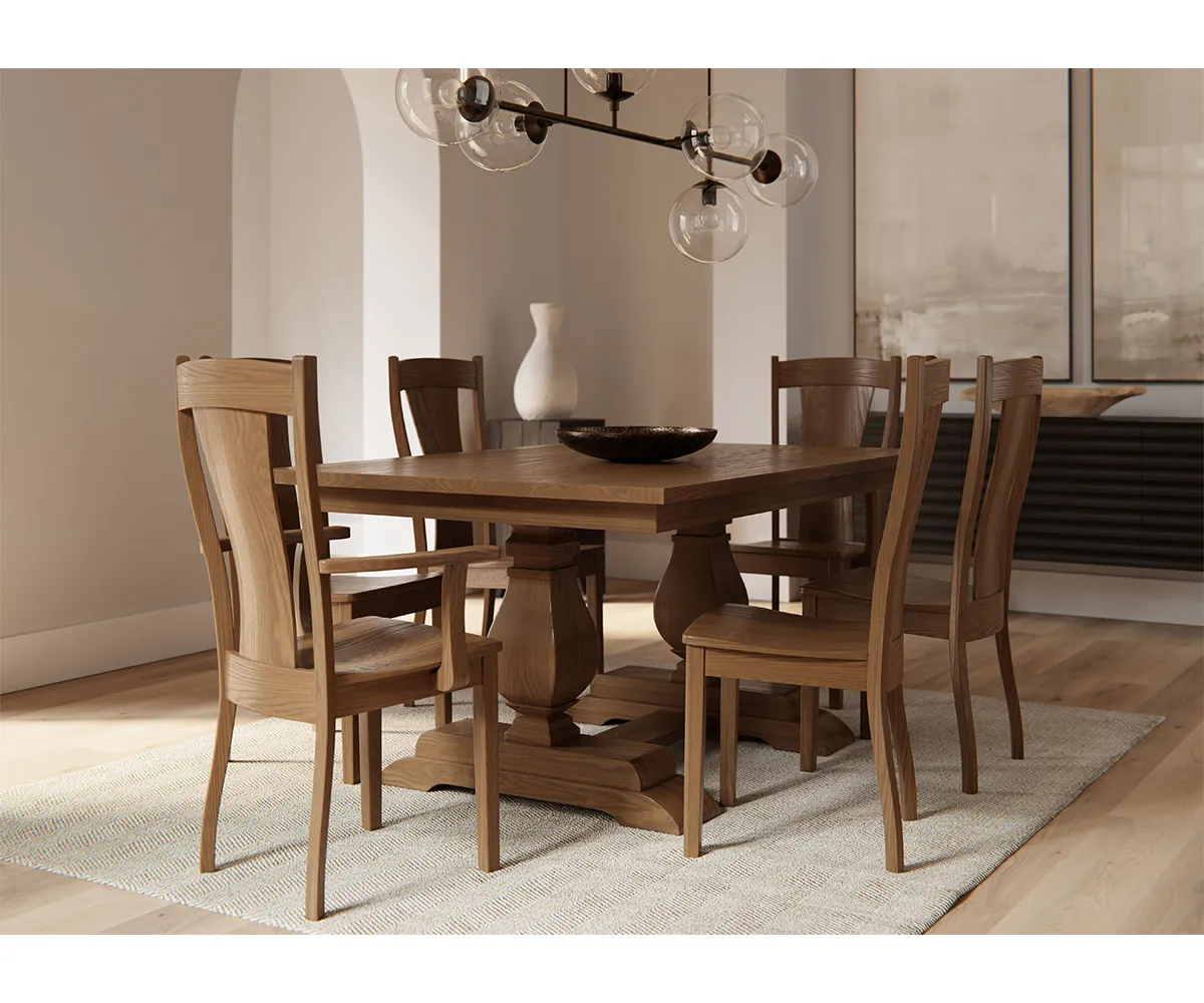 Oliver Double Pedestal Table - Image 4